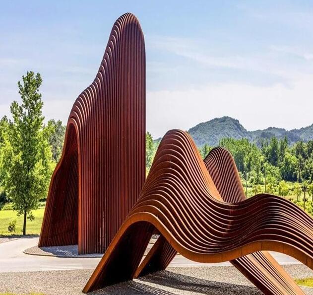 康保锈钢板造型